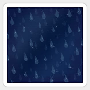 Sparkling Night Rain Sticker